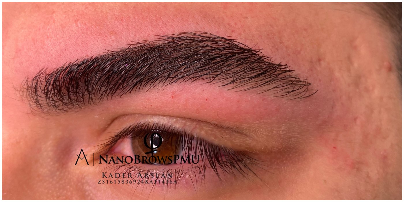 Nano brows öncesi sonrası örneği